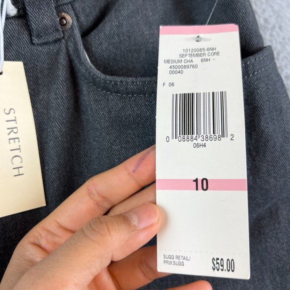 New Jones New York Sport Gray Stretch Casual Straight Leg Pants Slacks 10 - Picture 3 of 9